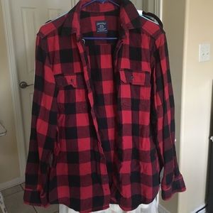 Red and black plaid flannel